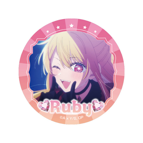 『【推しの子】』グリッター缶バッジ(ルビー)